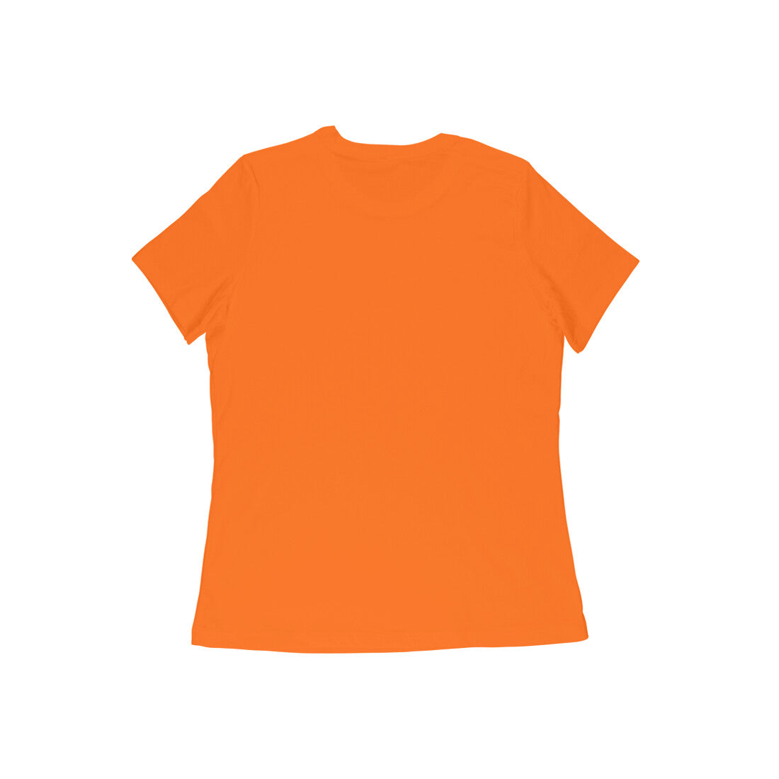 Women's Orange Graphic Printed T-shirt,