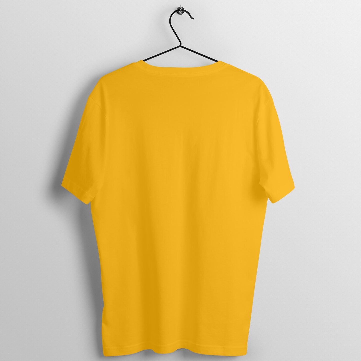 Men's Yellow Graphic Printed T-shirt