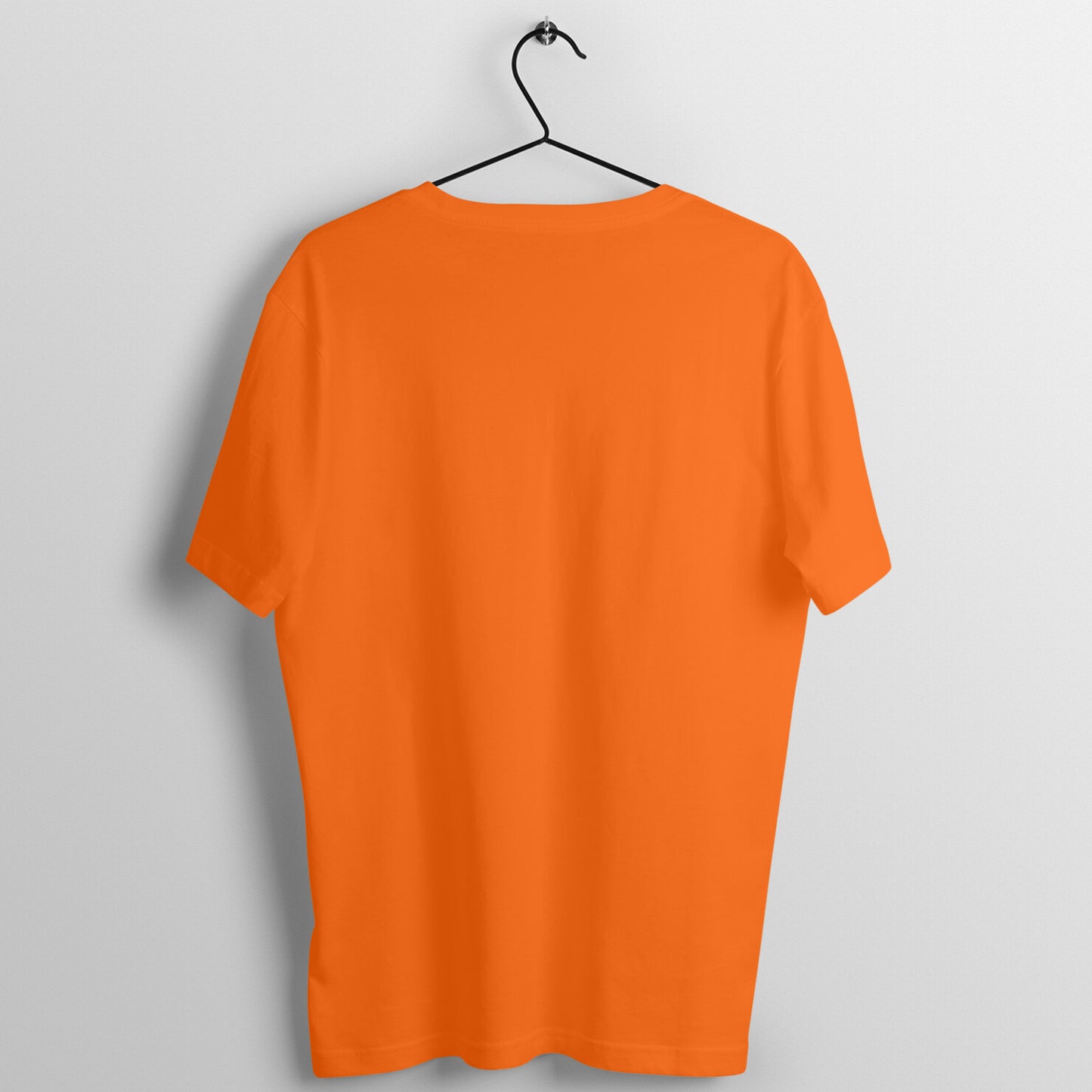 Men's Orange Graphic Printed T-shirt