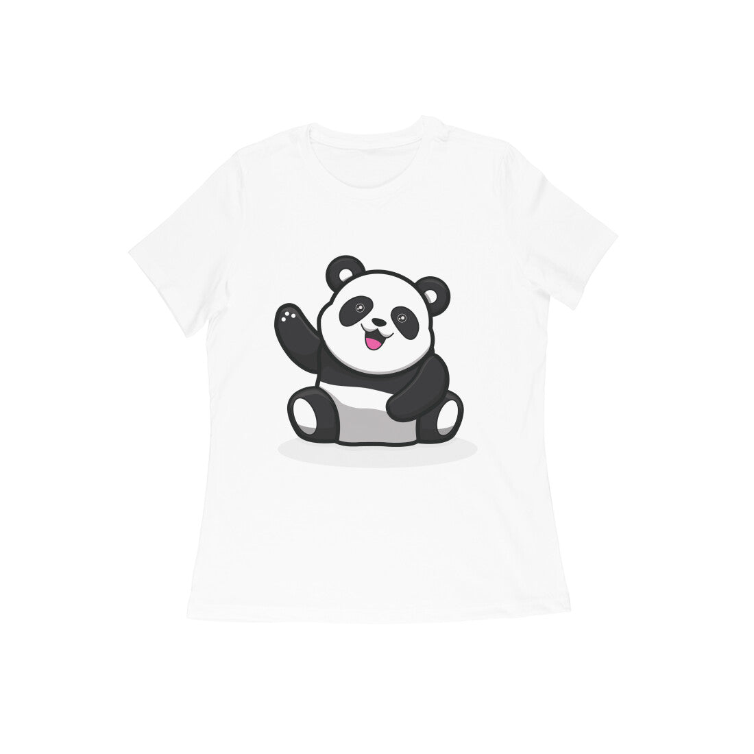 Women's White Graphic Printed T-shirt,