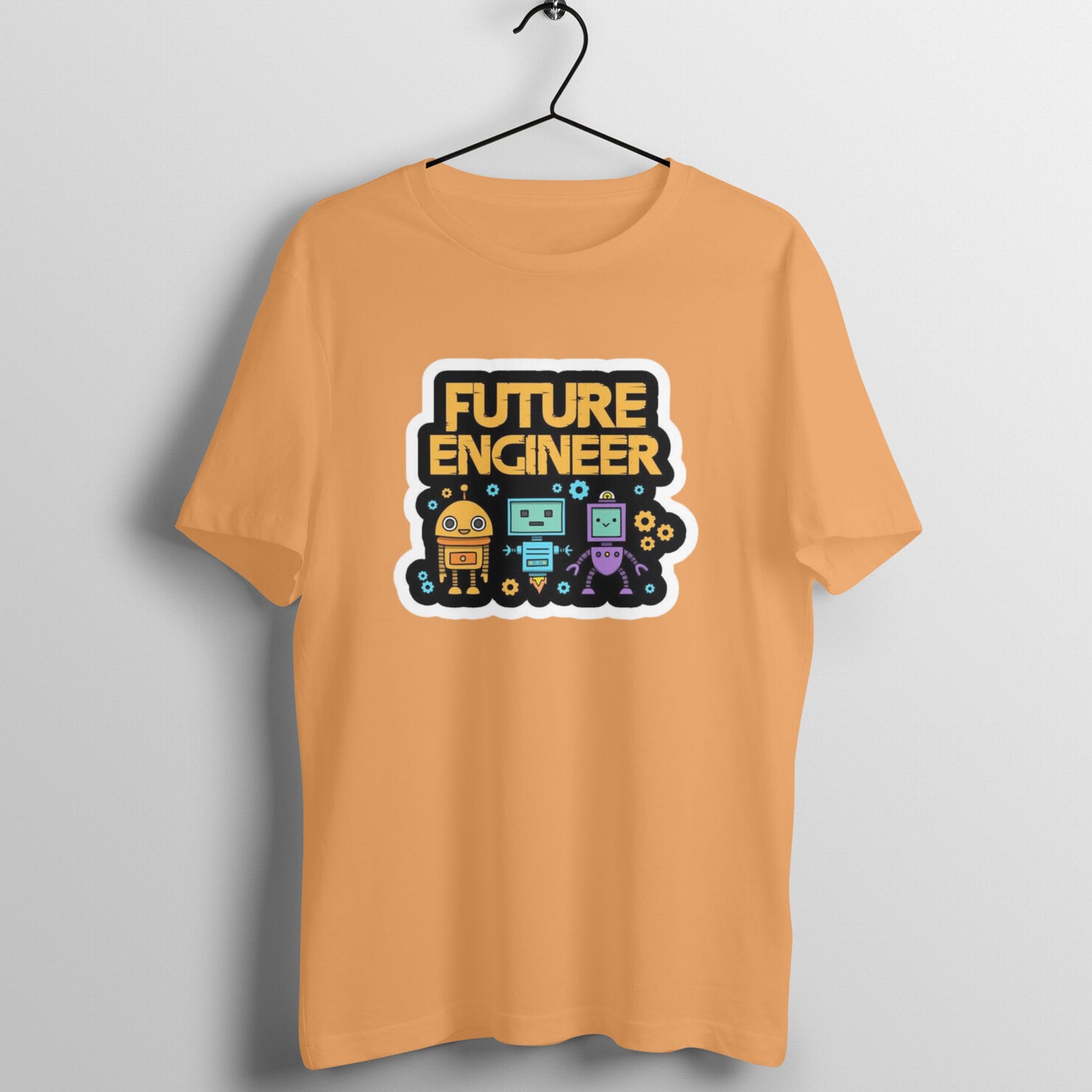 Men's Coffee Brown Graphic Printed T-shirt