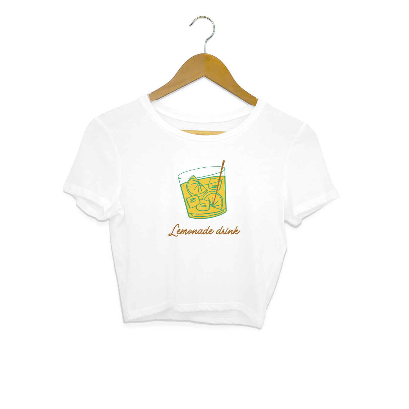 women's White Graphics Printed Crop Top