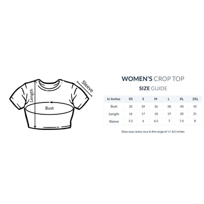 women's  Graphics Printed Crop Top