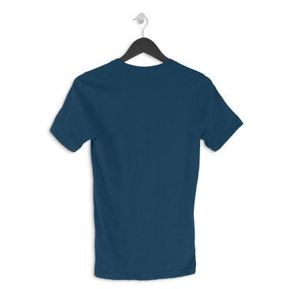 Men's  Navy Blue Graphic Printed T-shirt