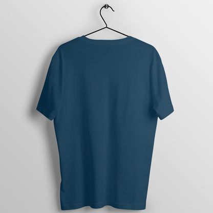Men's  Black Graphic Printed T-shirt