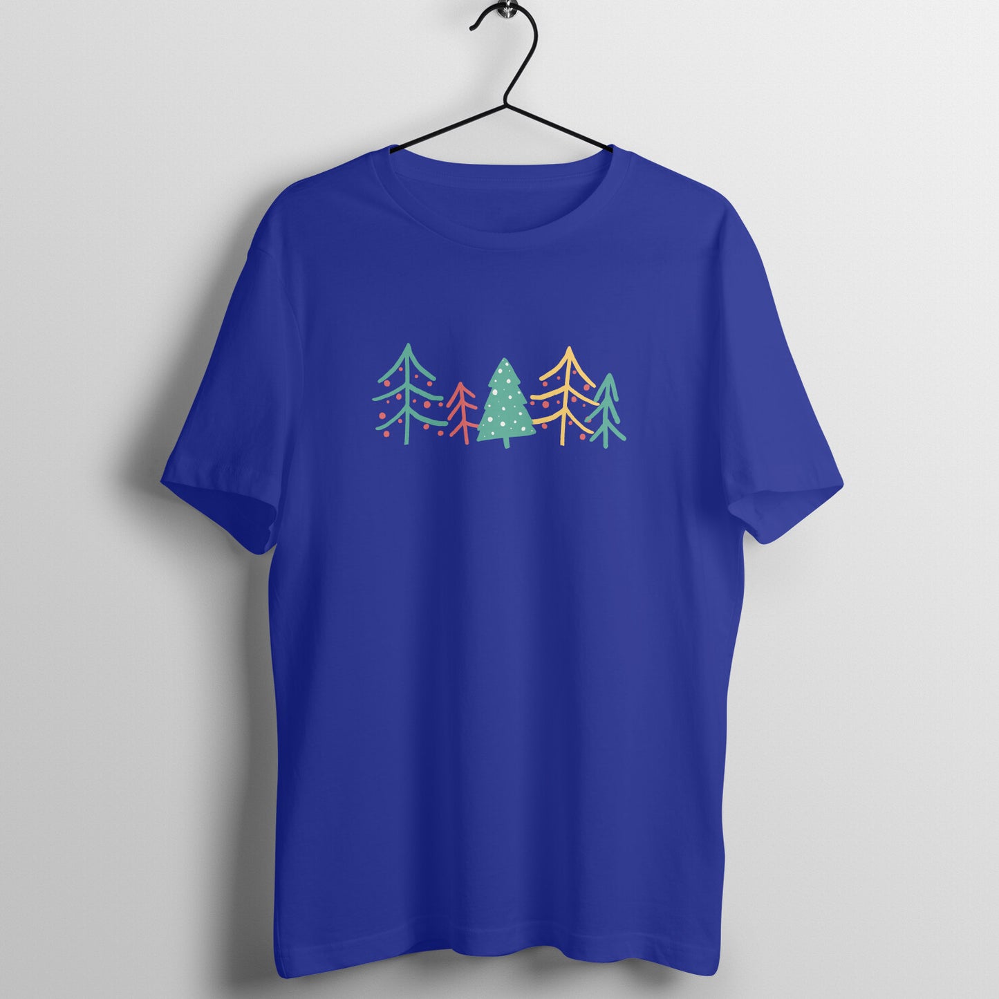 Unisex Royal Blue Graphic Printed T-shirt