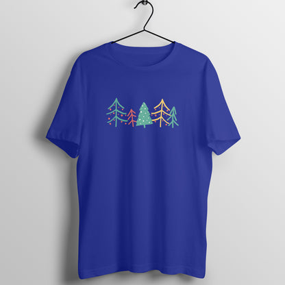 Unisex Royal Blue Graphic Printed T-shirt