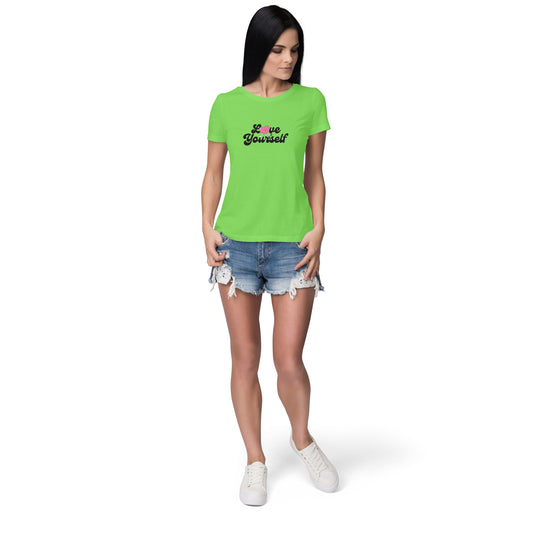 Women's Liril Green  Graphic Printed T-shirt,