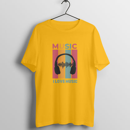 Unisex Yellow Graphic Printed T-shirt